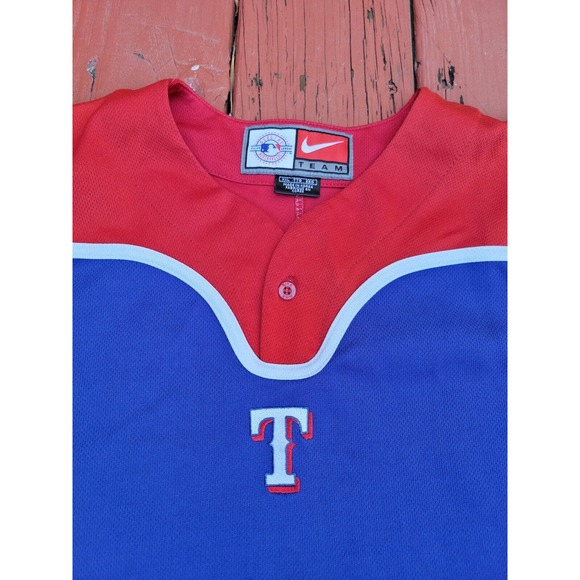 Texas Rangers NIKE Team Gear 2 Button Pullover Shirt Men's XXL - Picture 2 of 10